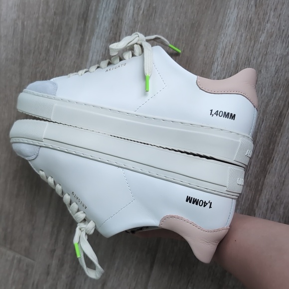 NIB Axel Arigato Clean 90 Triple Animal sneakers, white/dusty pink - Picture 10 of 16